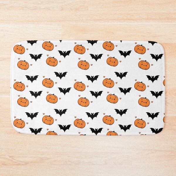 Item preview, Cute & Spooky: The Pumpkin and the Bat, Small Pattern, Unique designed and sold by villacreativa.