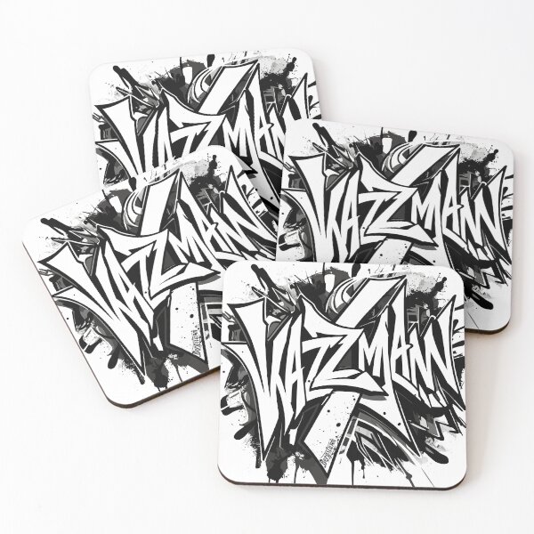 Item preview, Watzmann Graffiti in Black and White – Urban Design designed and sold by Shirts-by-JD.