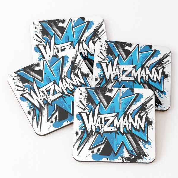 Item preview, Watzmann Graffiti in Blue – Stylish Design for Trendsetters designed and sold by Shirts-by-JD.