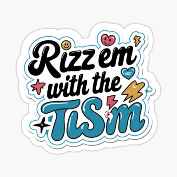 Vista previa del artículo con la obra «Rizz Em con el tismo», diseñado y vendido por Satyamshop76.