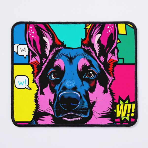 Item preview, Bold Colors, Brave Heart German Shepherd Pop Art designed and sold by Cute-Cuddles.