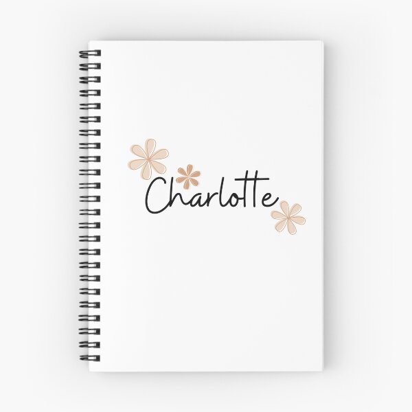 Item preview, "Charlotte" name with beige flowers designed and sold by Rocky Designs.