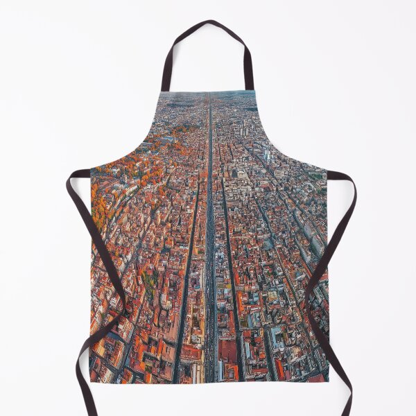 Item preview, Aerial View of a Cityscape Divided by a Long Road designed and sold by landletsy.