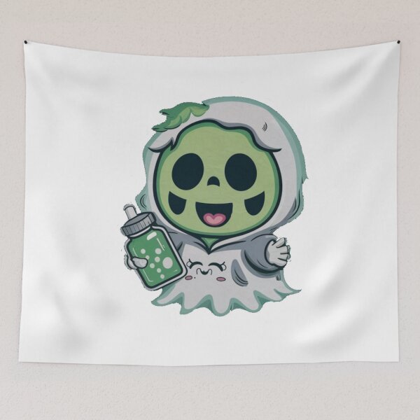 Item preview, green acid baby ghost  designed and sold by bukajart.