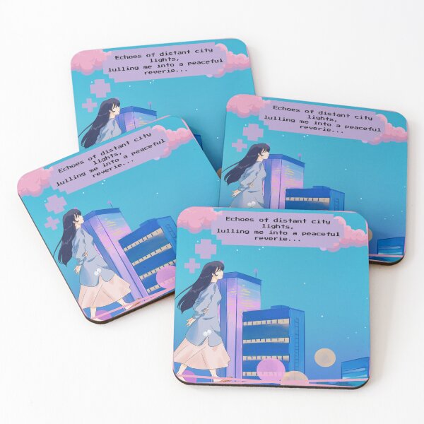 Item preview, Lofi Anime City Lights Aesthetic Girl Version designed and sold by AKawaiiPastels.