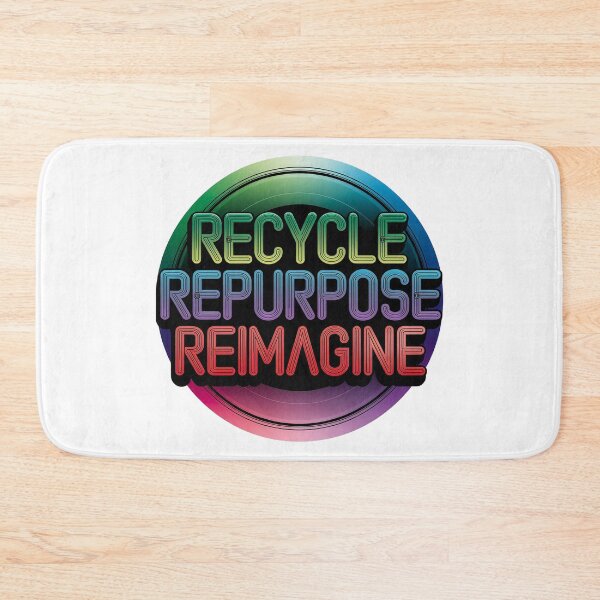 Item preview, Colorful Recycle Repurpose Reimagine | Environmental | Earth Day designed and sold by PinkGoddessLove.
