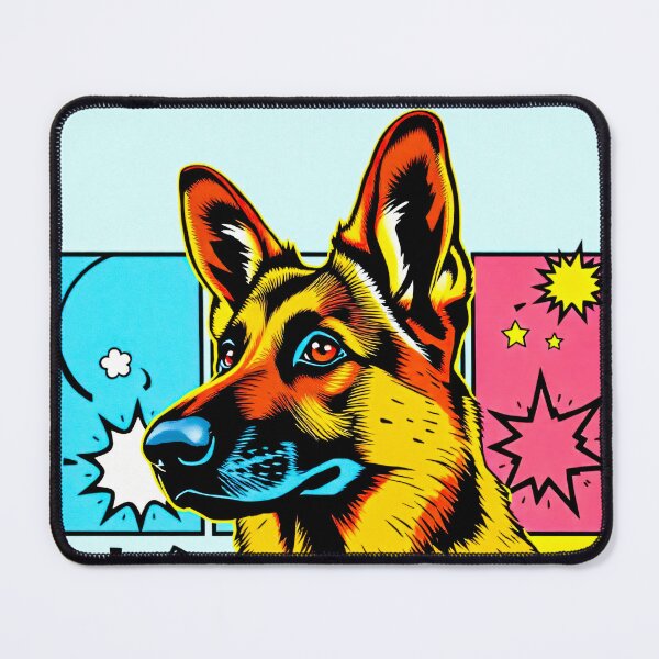 Item preview, Super Shepherd Bold & Brave In Comic Style designed and sold by Cute-Cuddles.