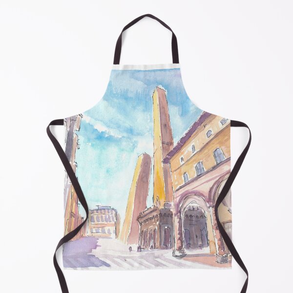 Item preview, The Amazing Two Towers in Bologna Emilia Romagna Italy designed and sold by artshop77.