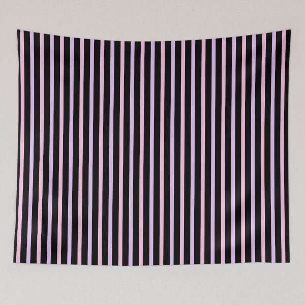 Item preview, Sleek Black and Pink Stripes Pattern designed and sold by SportyAndArtful.