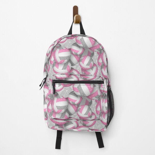 Item preview, Pink gray boho floral doodle volleyball designed and sold by katzdzynes.