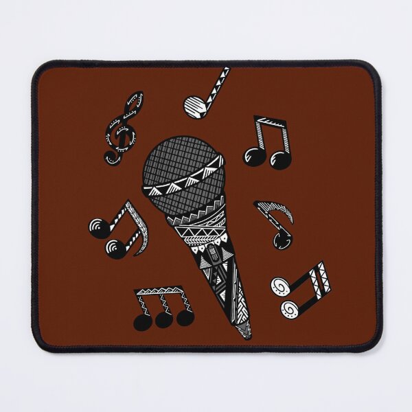 Item preview, Tribal Karaoke Microphone with Music Notes designed and sold by Steeb757.