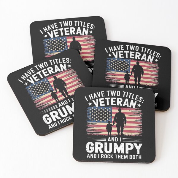 Item preview, Proud Veteran and Grumpy Dad American Flag Design designed and sold by love3617.