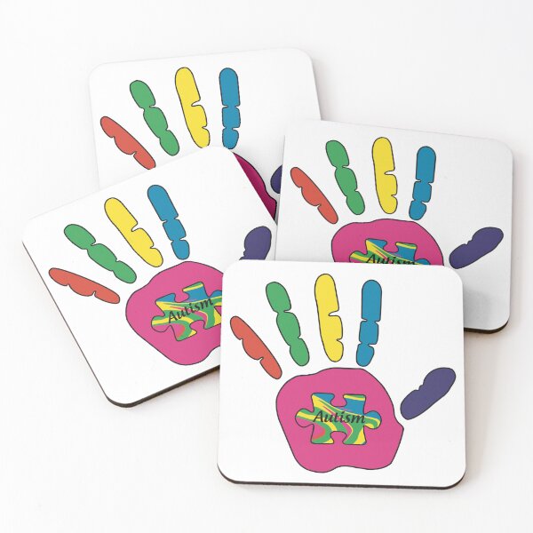 Artikelvorschau, Autismus, Hand-Puzzleteil, rosa entworfen und verkauft von TheSilentArtists.
