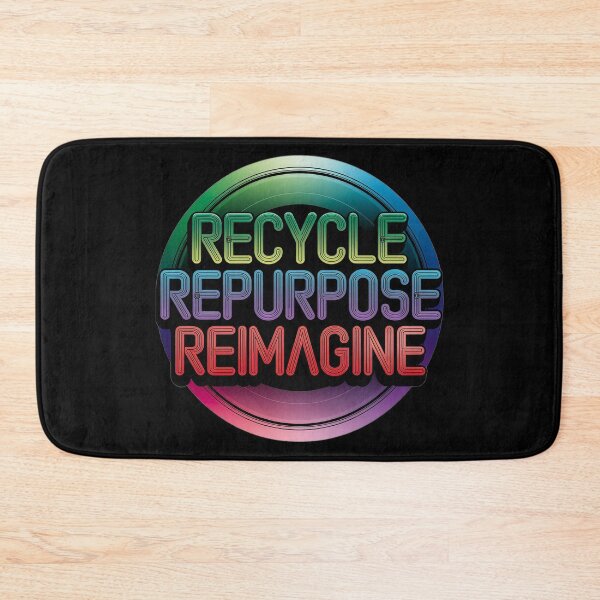 Item preview, Colorful Recycle Repurpose Reimagine | Environmental | Earth Day designed and sold by PinkGoddessLove.