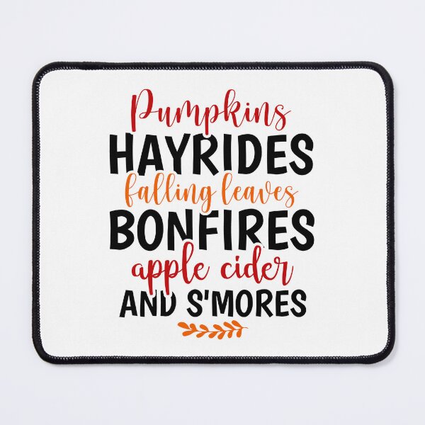 Item preview, Pumpkins Hayrides Falling Leaves Bonfires Apple Cider designed and sold by CleanDecor.
