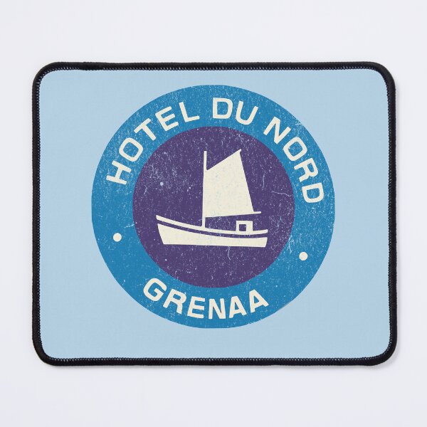 Item preview, Vintage Hotel Luggage Label Denmark Hotel du Nord Grenaa designed and sold by chrisrivait.