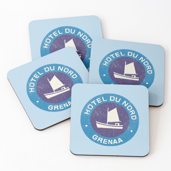 Item preview, Vintage Hotel Luggage Label Denmark Hotel du Nord Grenaa designed and sold by chrisrivait.