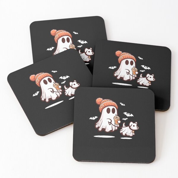 Item preview, Ghost With Walking Dog Halloween T-Shirt designed and sold by bonnetiasg.