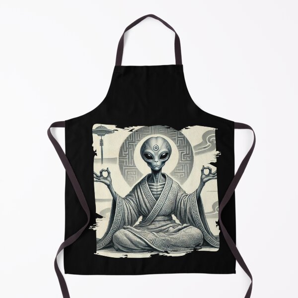 Item preview, Meditating Alien Cosmic Art designed and sold by Hungry-Murphy.