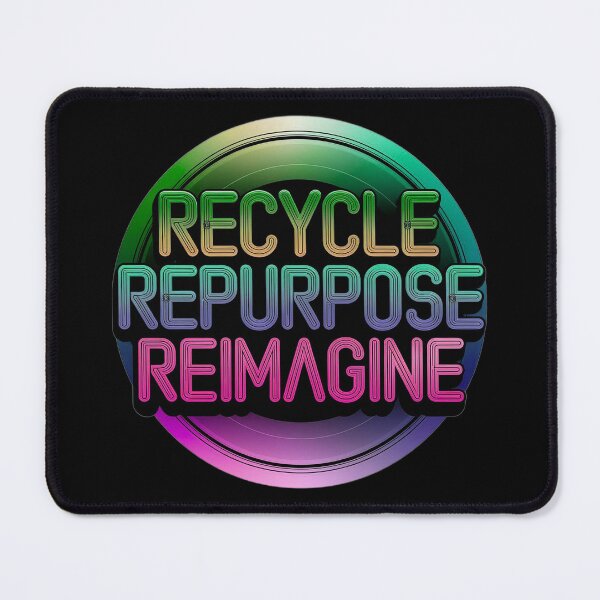 Item preview, Pink Recycle Repurpose Reimagine | Environmental | Earth Day designed and sold by PinkGoddessLove.