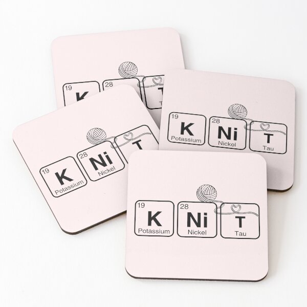 Item preview, Knitting Periodic Table - Knitter Life designed and sold by humnoo.