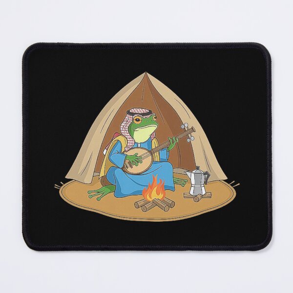 Item preview, Desert Frog Playing Lute by the Campfire designed and sold by love3617.