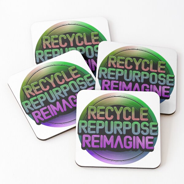 Item preview, Purple Recycle Repurpose Reimagine | Environmental | Earth Day designed and sold by PinkGoddessLove.