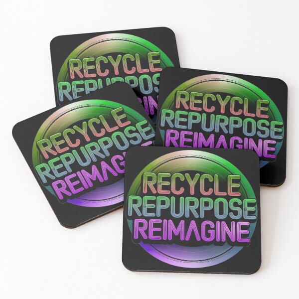 Item preview, Purple Recycle Repurpose Reimagine | Environmental | Earth Day designed and sold by PinkGoddessLove.