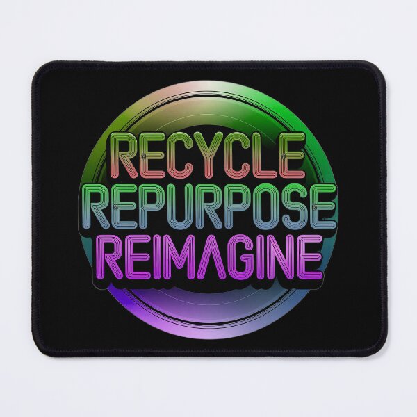 Item preview, Purple Recycle Repurpose Reimagine | Environmental | Earth Day designed and sold by PinkGoddessLove.
