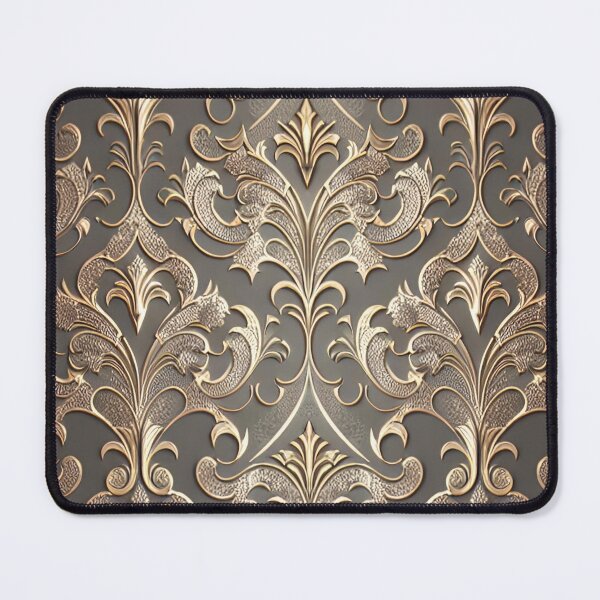 Item preview, Gold Damask on Taupe designed and sold by BubbleGalaxy.