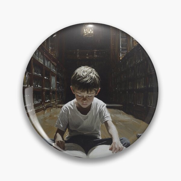 Item preview, The boy in the library  designed and sold by Lonlygoat.