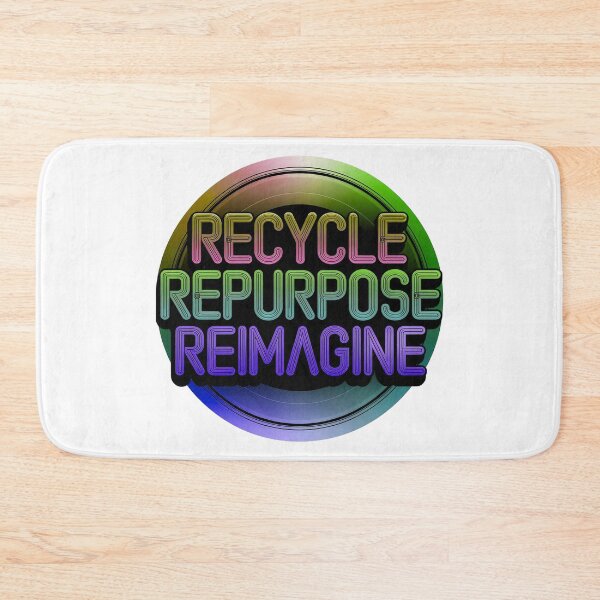 Item preview, Blue Recycle Repurpose Reimagine | Environmental | Earth Day designed and sold by PinkGoddessLove.