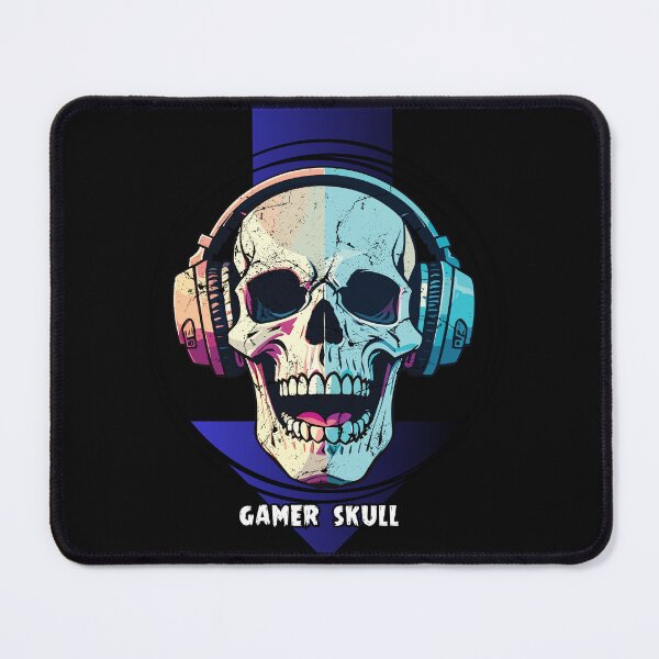 Item preview, Retro Gamer Skull with Headphones - Cool Gaming Art Design designed and sold by NosionDesigns.