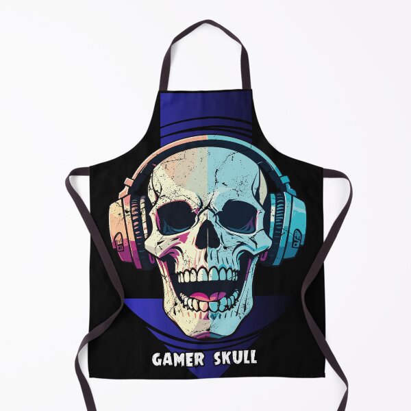 Item preview, Retro Gamer Skull with Headphones - Cool Gaming Art Design designed and sold by NosionDesigns.
