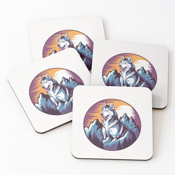 Item preview, A vector illustration of a majestic siberian husky designed and sold by chessnegocios.