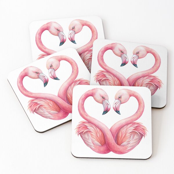 Item preview, pink flamingo heart designed and sold by jkrphoto.