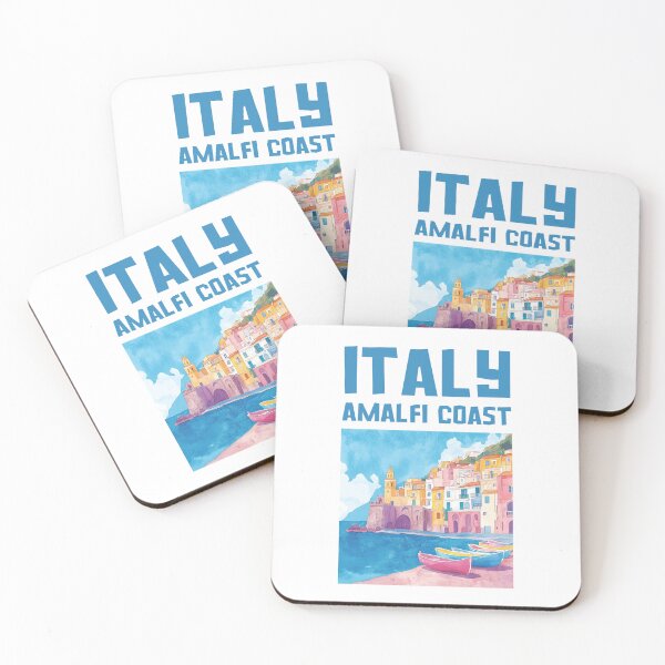 Item preview, A Travel Print of the Amalfi Coast - Italy  designed and sold by StudioRedKoala.
