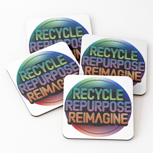 Item preview, Orange Recycle Repurpose Reimagine | Environmental | Earth Day designed and sold by PinkGoddessLove.