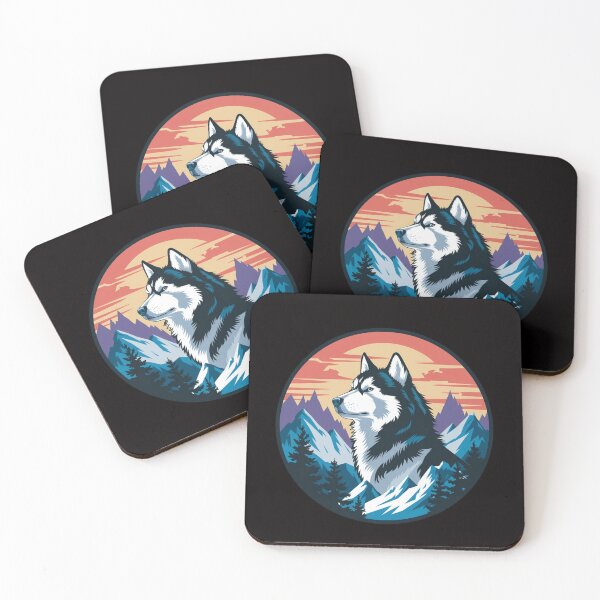 Item preview, A vector illustration of a majestic siberian husky designed and sold by chessnegocios.