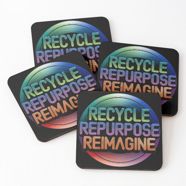 Item preview, Orange Recycle Repurpose Reimagine | Environmental | Earth Day designed and sold by PinkGoddessLove.