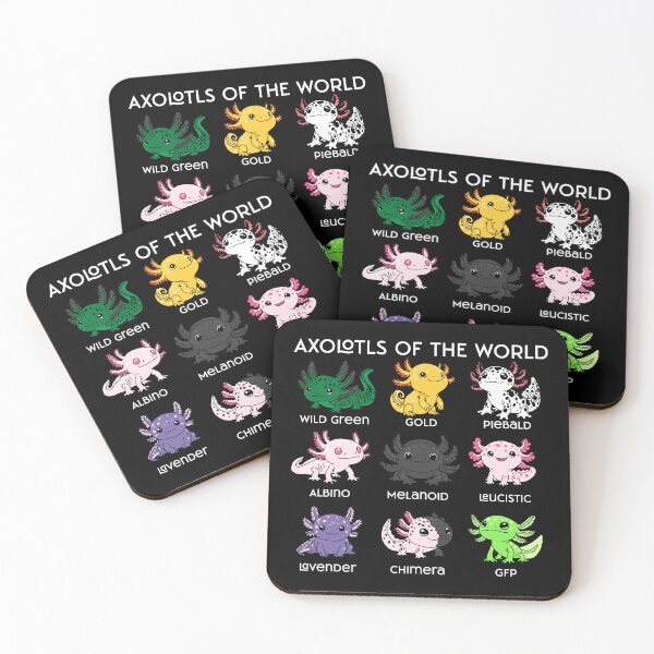 Item preview, Kawaii Axolotls of the Worlds designed and sold by HRSCreates.