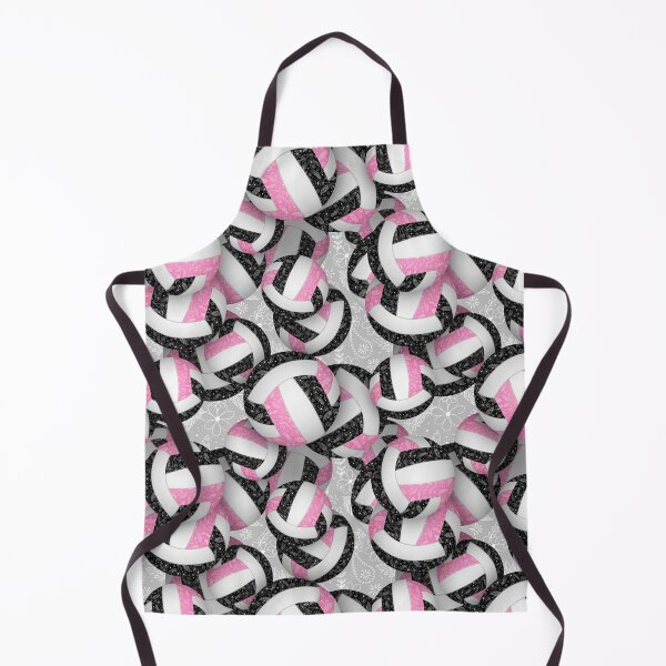 Item preview, Pink black boho floral doodle volleyball designed and sold by katzdzynes.