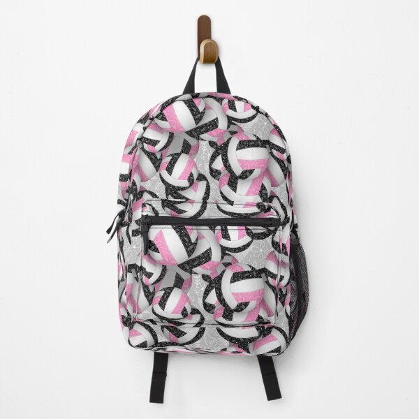 Item preview, Pink black boho floral doodle volleyball designed and sold by katzdzynes.