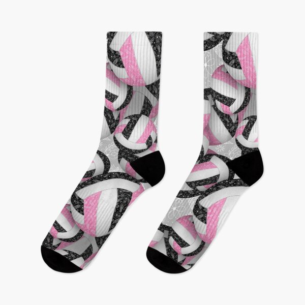 Item preview, Pink black boho floral doodle volleyball designed and sold by katzdzynes.