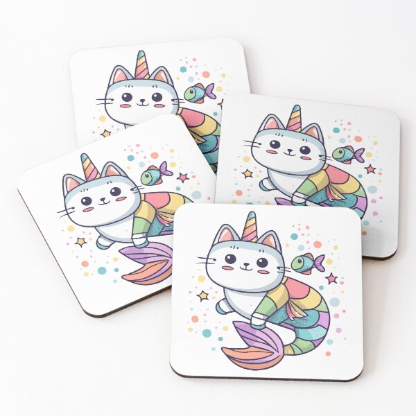 Item preview, cat unicorn mermaid  designed and sold by jkrphoto.