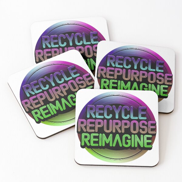 Item preview, Green Recycle Repurpose Reimagine | Environmental | Earth Day designed and sold by PinkGoddessLove.