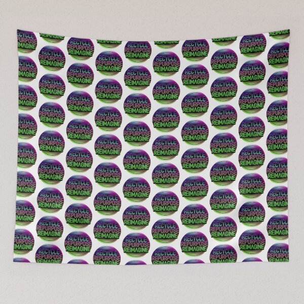 Item preview, Green Recycle Repurpose Reimagine | Environmental | Earth Day designed and sold by PinkGoddessLove.