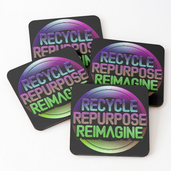 Item preview, Green Recycle Repurpose Reimagine | Environmental | Earth Day designed and sold by PinkGoddessLove.