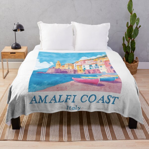 Item preview, A Travel Print of the Amalfi Coast - Italy  designed and sold by StudioRedKoala.