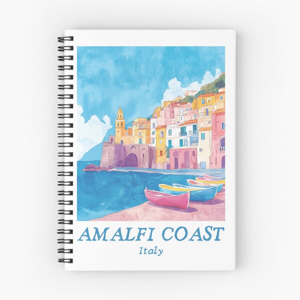 Item preview, A Travel Print of the Amalfi Coast - Italy  designed and sold by StudioRedKoala.